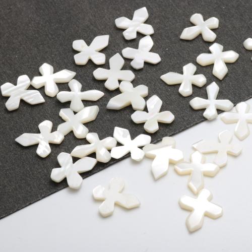 Natural White Shell Beads, Maple Leaf, DIY, 17.70mm, Sold By PC
