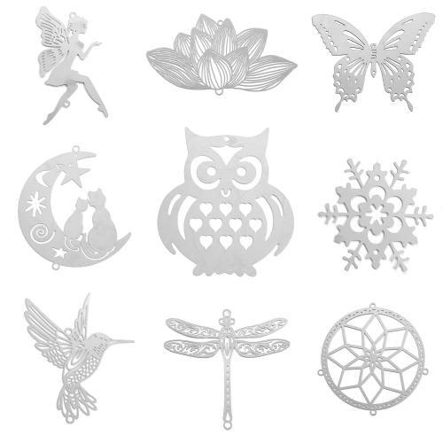 Stainless Steel Pendants, 304 Stainless Steel, plated, DIY & different styles for choice, 50PCs/Bag, Sold By Bag