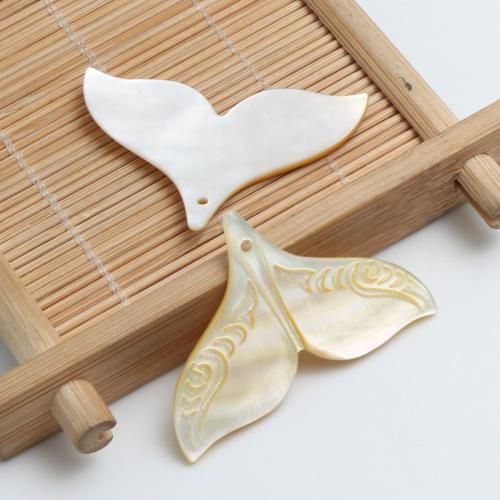 Natural Yellow Shell Pendants, Carved, DIY, 25.30x39.70mm, Sold By PC