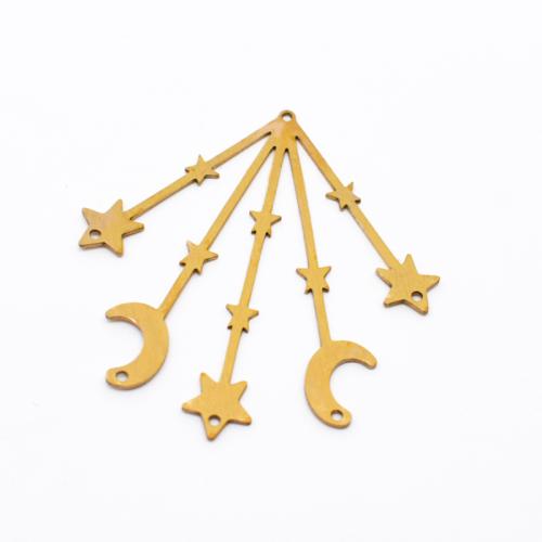 Brass Jewelry Pendants, DIY, original color, 50x54mm, Sold By PC