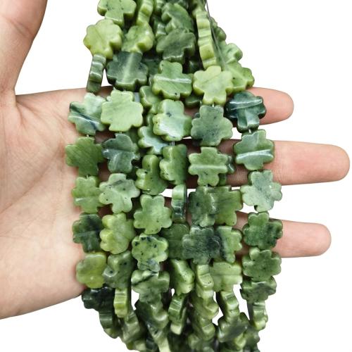 Natural Jade Beads, Southern Jade, DIY, beads size 14-15mm, Sold Per Approx 38 cm Strand