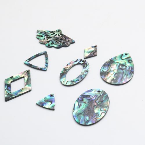 Natural Abalone Shell Pendants, with Acrylic, Carved, DIY & different styles for choice, Sold By PC