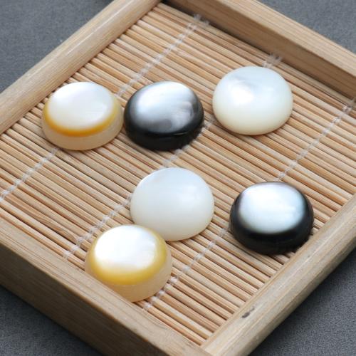 Shell Cabochons, Dome, DIY, more colors for choice, 14x5.10mm, Sold By PC