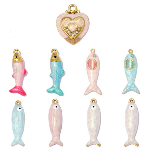 Stainless Steel Animal Pendants, 304 Stainless Steel, with Cats Eye, plated, DIY & different styles for choice & enamel, 3PCs/Bag, Sold By Bag
