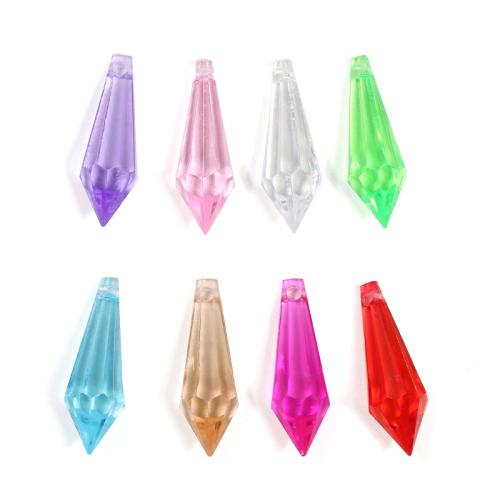 Acrylic Pendants, Geometrical Pattern, dyed & DIY & transparent, more colors for choice, 500G/Lot, Sold By Lot