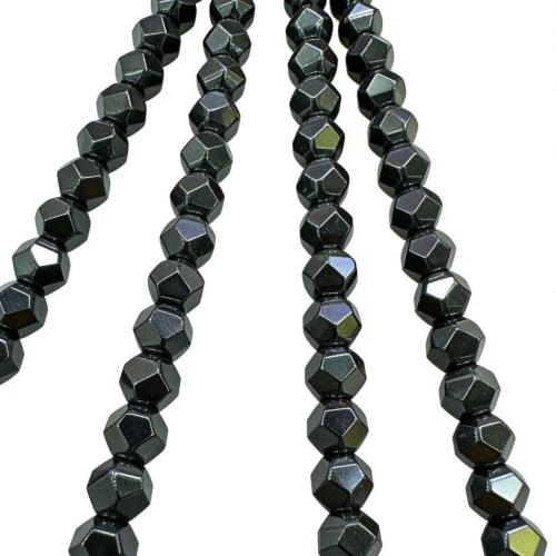 Non Magnetic Hematite Beads, Round, DIY & different size for choice & faceted, Sold By Strand