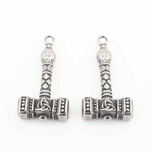 Edelstahl Schmuck Anhänger, 304 Edelstahl, Vintage & DIY, 41x20x7mm, verkauft von PC