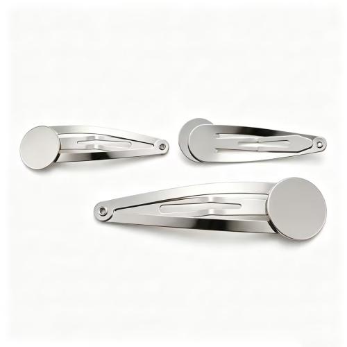 Hair Clip Findings, Iron, DIY, clip length 50mm, round inner diameter 18mm, 3000PCs/Lot, Sold By Lot