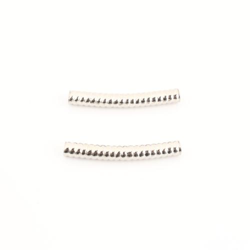 304 Stainless Steel Curved Tube Beads, DIY, original color, 30x4x4mm, Sold By PC