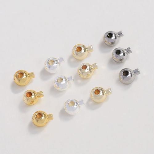 Messing Positionierung Bead, plattiert, DIY, keine, 100PCs/Menge, verkauft von Menge