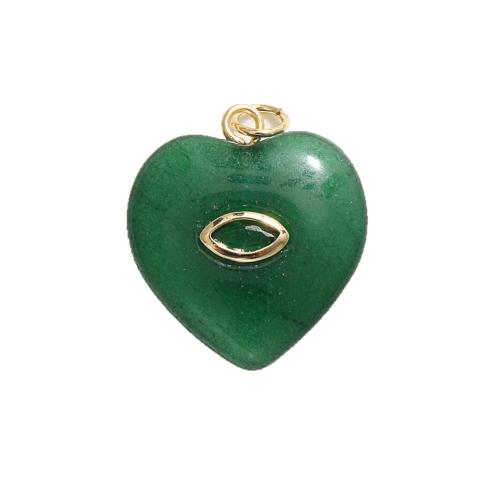 Gemstone Pendants Jewelry, plated, DIY & different styles for choice & with rhinestone, 10PCs/Lot, Sold By Lot