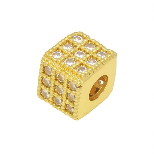 Brass Spacer Beads, plated, DIY & different styles for choice & micro pave cubic zirconia & enamel, 10PCs/Lot, Sold By Lot