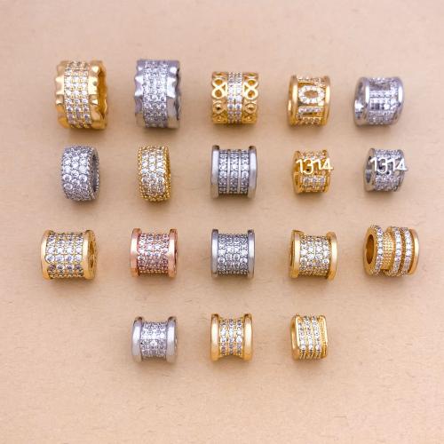 Cubic Zirconia Micro Pave Brass Pendant, plated, DIY & different styles for choice & micro pave cubic zirconia, 10PCs/Lot, Sold By Lot