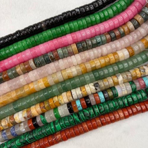 Perles bijoux en pierres gemmes, pierre gemme, abaque, poli, DIY & différents matériaux pour le choix, 4x10mm, Environ 48PC/brin, Vendu par brin
