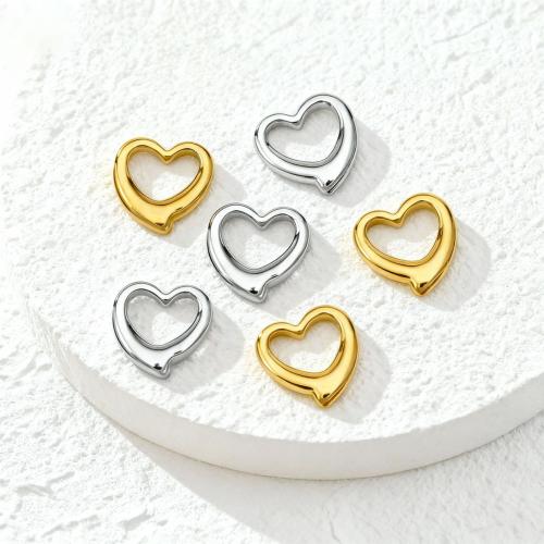 Stainless Steel Heart Pendants, 304 Stainless Steel, plated, DIY & hollow, more colors for choice, 14.50x14mm, 10PCs/Lot, Sold By Lot