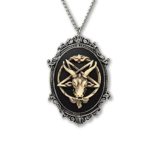 Stainless Steel Skull Pendants, 304 Stainless Steel, with Tibetan Style, plated, vintage & DIY, 38x58mm, Sold By PC