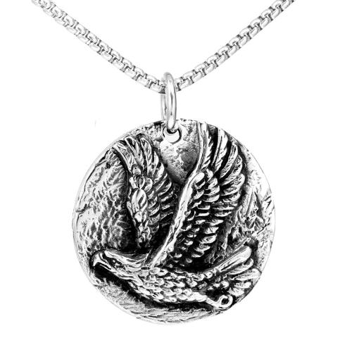 Stainless Steel Animal Pendants, 304 Stainless Steel, Eagle, vintage & DIY, original color, 42x42mm, Sold By PC