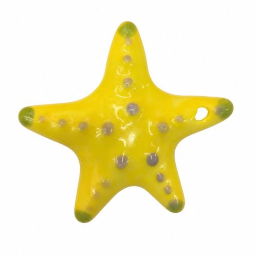 Porcelain Pendants, Starfish, DIY, more colors for choice, 50PCs/Bag, Sold By Bag