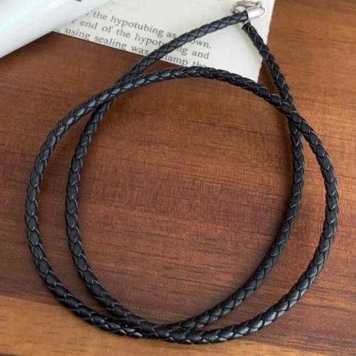 PU Leder Halskette, mit Verlängerungskettchen von 5cm, binden & für Frau, Länge:ca. 40 cm, 10PCs/Menge, verkauft von Menge