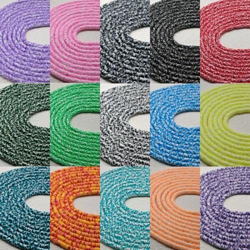 Perles en argile polymère, argile de polymère, beignet, DIY, plus de couleurs à choisir, 6x1mm, Trou:Environ 2mm, Vendu par brin