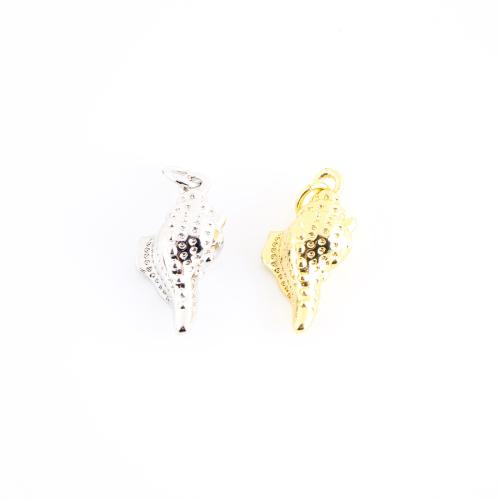 Bijoux pendentifs en laiton, conque, Placage, DIY, plus de couleurs à choisir, 24x10x7mm, Vendu par PC