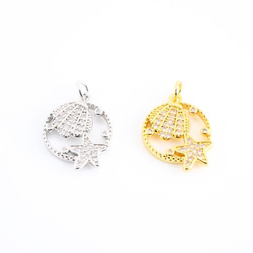 Cubique Pendentif en laiton zircon pavent, Placage, DIY & pavé de micro zircon & creux, plus de couleurs à choisir, 24x16x2mm, Vendu par PC