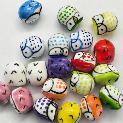 Porcelain Jewelry Beads, DIY, more colors for choice, 17x15mm, Hole:Approx 2.6mm, 100PCs/Bag, Sold By Bag