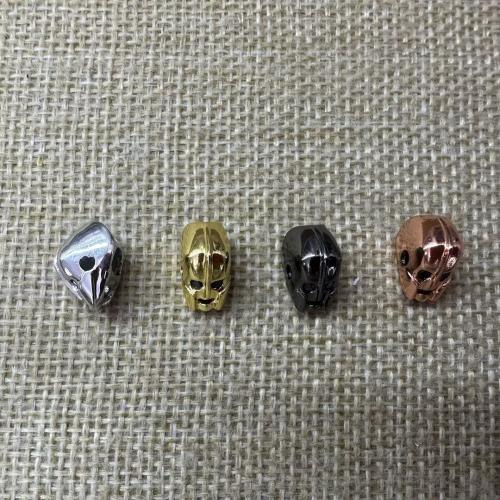Brass Spacer Beads, plated, DIY & micro pave cubic zirconia, more colors for choice, 11x10x8mm, Hole:Approx 2mm, 10PCs/Lot, Sold By Lot
