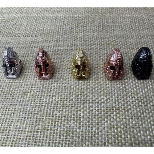 Separadores de Metal, chapado, Bricolaje & micro arcilla de zirconia cúbica, más colores para la opción, 13.80x19.45x12.50mm, agujero:aproximado 2mm, 10PCs/Grupo, Vendido por Grupo