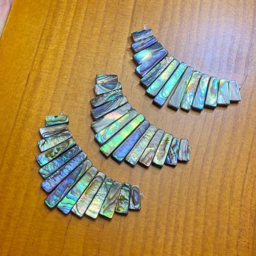 Pendentifs d'ormeau coquillage naturel, coquille d'ormeau, rectangle, DIY & normes différentes pour le choix, 13PC/fixé, Vendu par fixé