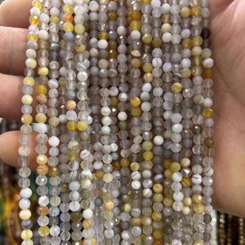 Perles en jade, Persique Jade, Rond, DIY & normes différentes pour le choix & facettes, Jaune, Vendu par Environ 38 cm brin