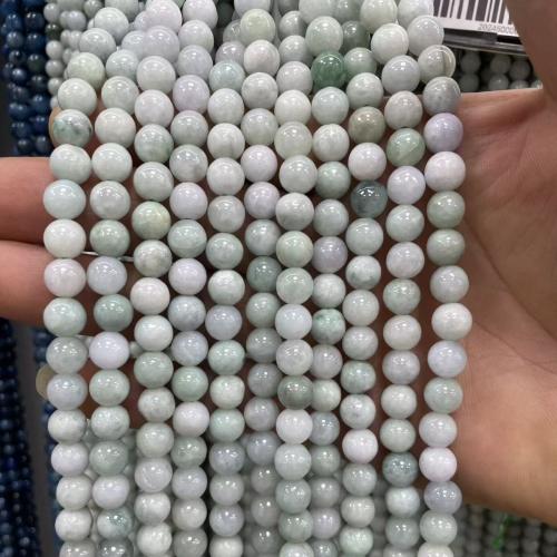 Perles de jadite, jade, Rond, DIY & normes différentes pour le choix, Vendu par brin