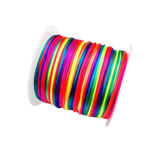 Cordon en nylon, corde en nylon, différentes couleurs et motifs pour le choix, 100couryard/PC, Vendu par PC