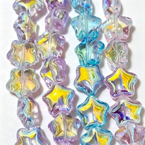 Perles en verre de mode, coquille, peinture, DIY, 50PC/brin, Vendu par brin