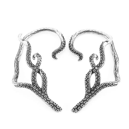 Acier inoxydable 304 Enveloppement de boucle d’oreille, poli, unisexe & styles différents pour le choix, couleur originale, earring size 30-60mm, Vendu par PC