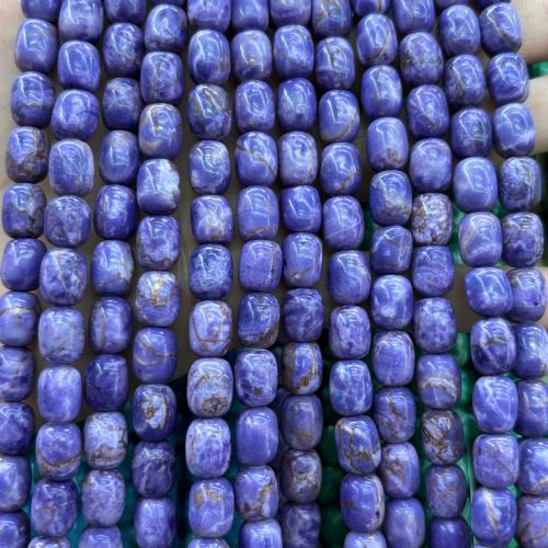 Gemstone Jewelry Beads, barrel, DIY, more colors for choice, 8x10mm, Approx 40PCs/Strand, Sold By Strand