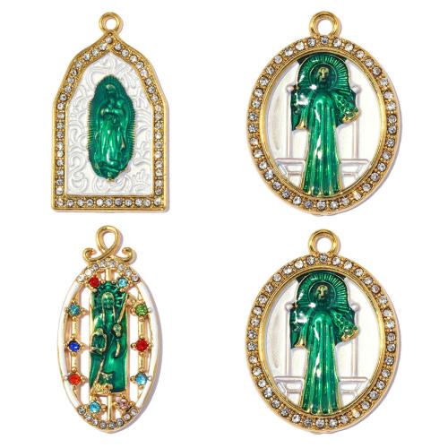 Stainless Steel Pendants, 304 Stainless Steel, plated, DIY & different styles for choice & enamel & with rhinestone, 3PCs/Bag, Sold By Bag