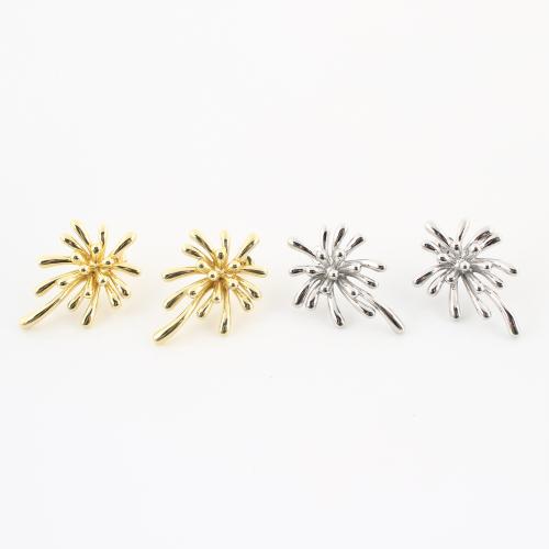 laiton boucle d oreille dormeuse, Placage, bijoux de mode & pour femme, plus de couleurs à choisir, 36x24x18mm, Vendu par paire