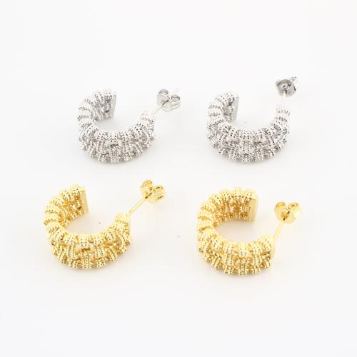 laiton boucle d oreille dormeuse, Placage, bijoux de mode & pour femme, plus de couleurs à choisir, 25x17x9mm, Vendu par paire