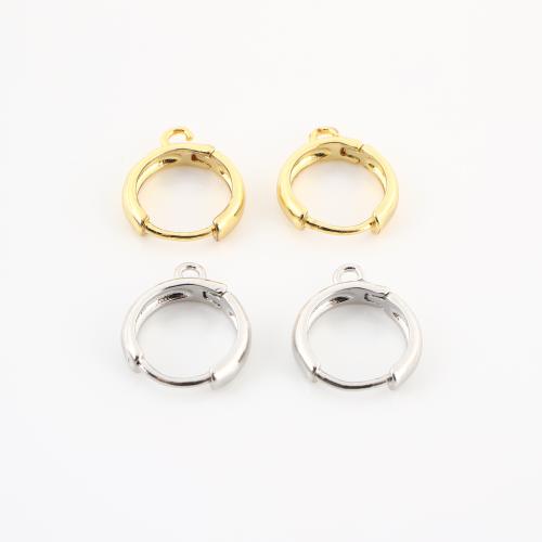 Brass Lever Back Earring Component, plated, DIY & micro pave cubic zirconia & for woman, more colors for choice, 16x3x14mm, Sold By Pair