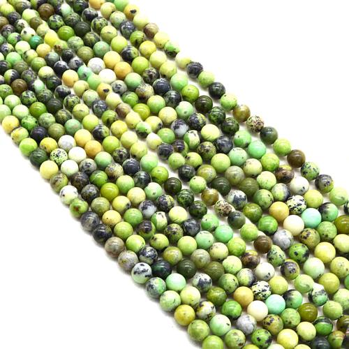 Gemstone Jewelry Beads, Green Opal, Round, DIY & different size for choice, Sold Per Approx 38 cm Strand