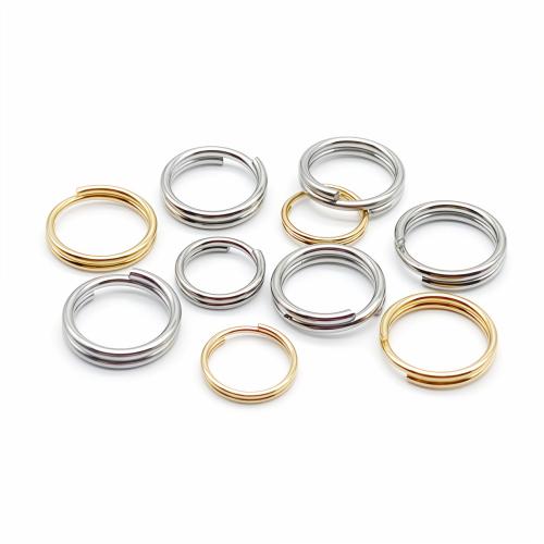 Stainless Steel Split Ring, 304 Stainless Steel, plated, DIY & different size for choice, more colors for choice, 1000PCs/Bag, Sold By Bag