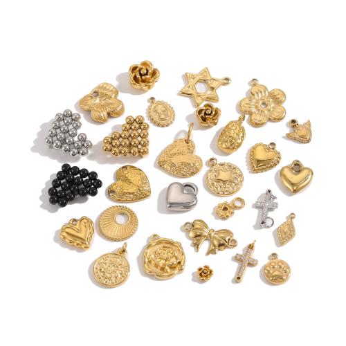 Stainless Steel Pendants, 304 Stainless Steel, plated, DIY & different styles for choice, Sold By PC