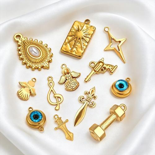 Stainless Steel Pendants, 304 Stainless Steel, DIY & different materials for choice & different styles for choice & enamel & with rhinestone, more colors for choice, Sold By PC
