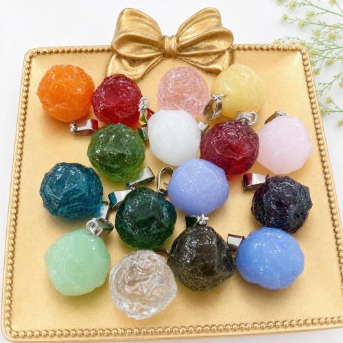 Gemstone Pendants Jewelry, DIY, more colors for choice, pendant size 16-20mm, Sold By PC
