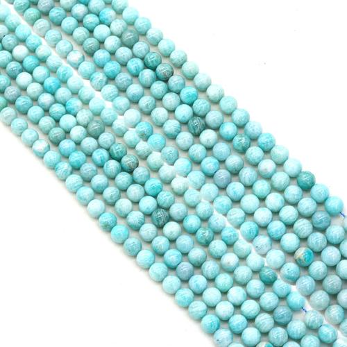 Gemstone Jewelry Beads, ​Amazonite​, Round, DIY & different size for choice, Sold Per Approx 38 cm Strand