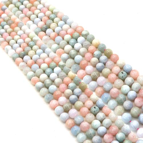 Gemstone Jewelry Beads, Morganite, Round, DIY & different size for choice, Sold Per Approx 38 cm Strand