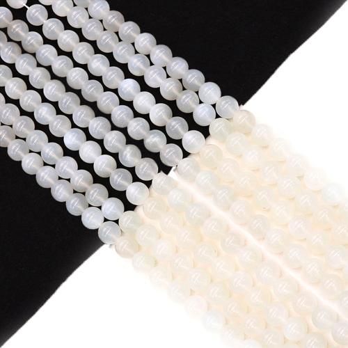 Natural Moonstone Beads, Round, DIY & different size for choice, white, Sold Per Approx 38 cm Strand