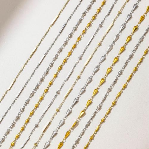 Stainless Steel Jewelry Chain, 304 Stainless Steel, plated, DIY & different styles for choice, Sold By m