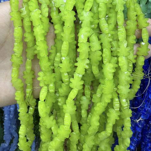 Crystal Beads, Bear, plated, DIY, more colors for choice, 8x10mm, Approx 80PCs/Strand, Sold By Strand